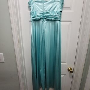 Aqua Blue/teal prom dress
